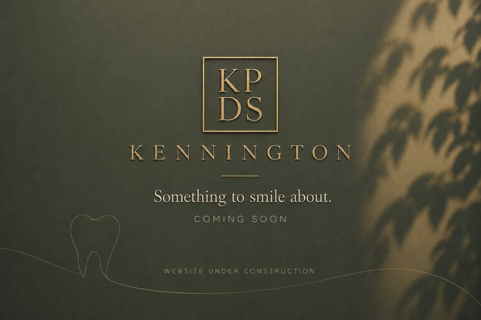 Kennington Park Dental Studio — something to smile about is coming. Website under construction.